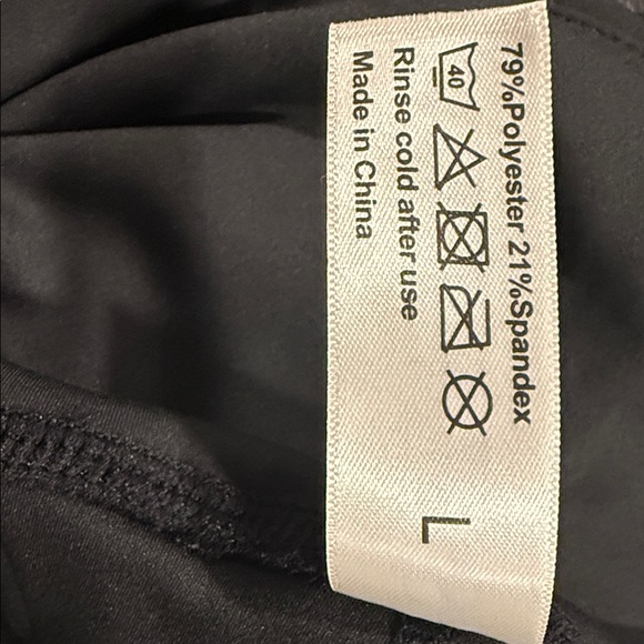 Skinnify Black Women’s Resistance Band Workout Performance Sz L Leggings 6 Bands - Picture 8 of 16